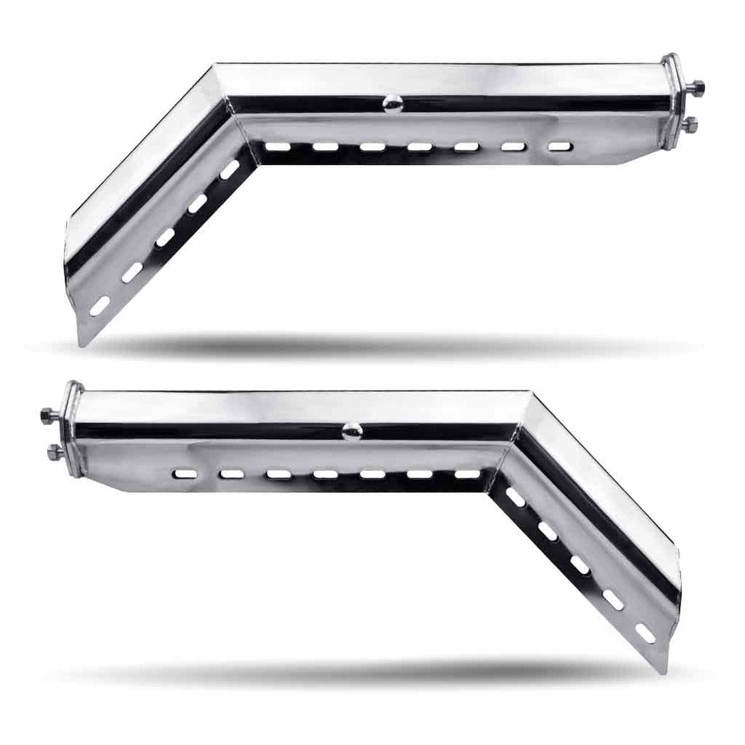 Colgador de guardafango de 28 1/2" a 45° de uso pesado con espaciado de 2 1/2" - cromado - Marca Trux