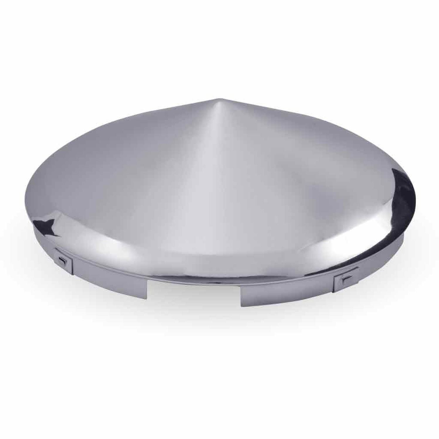 Tapadera delantera metálico cromado puntiagudo con 6 muescas universales (reemplaza 4) - metal cromado premium - resistente a la corrosión - Marca Trux